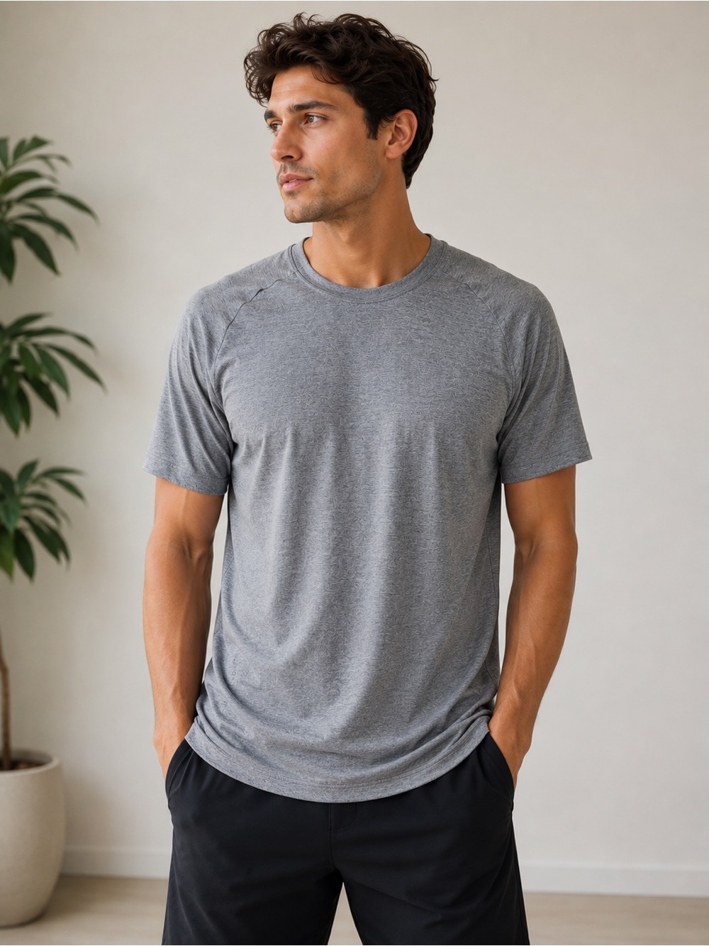 Lululemon Men’s Heather Grey Athletic Tee Shirt XL?